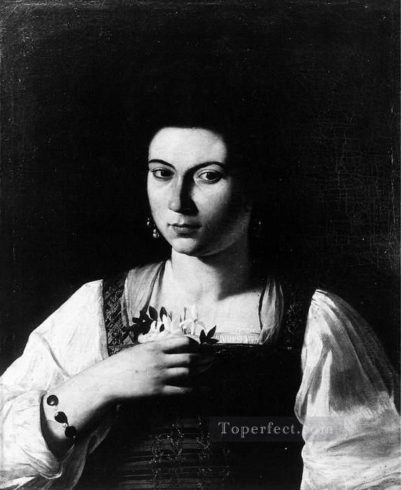花魁カラヴァッジョの肖像油絵